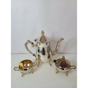 VINTAGE Silver plated Victorian Tea Set 4 piece